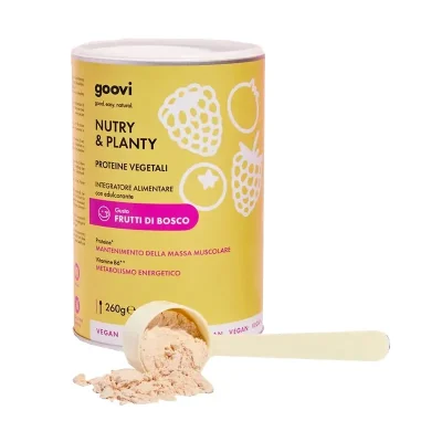 Goovi - Nutry & Planty - Proteine Vegetali in Polvere Frutti di Bosco 260g