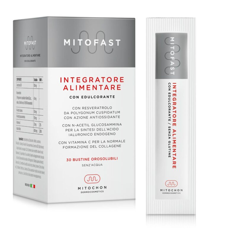 Mitochon Mitofast integratore alimentare orosolubile con edulcorante - 30 stick orosolubili