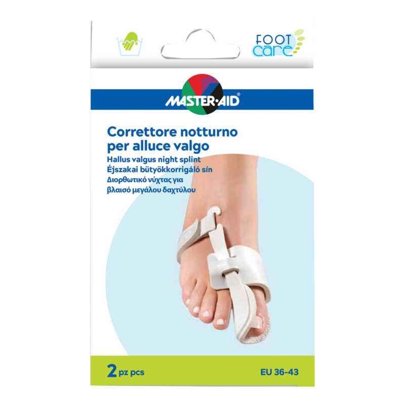 Master-Aid - Footcare Correttore Alluce Valgo Notte D10 2pz