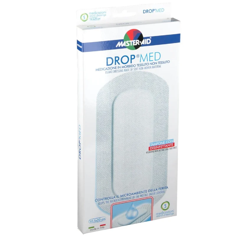 Master-Aid – Drop Med Cerotto Traspirante con Disinfettante 10,5x20