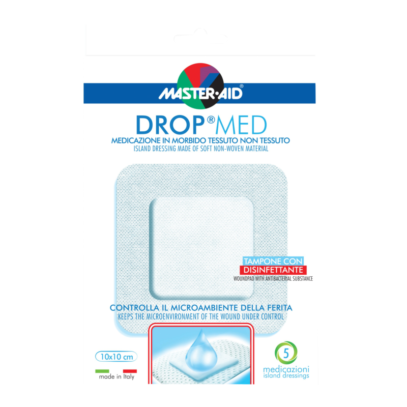 Master-Aid – Drop Med Cerotto Traspirante con Disinfettante 10x10