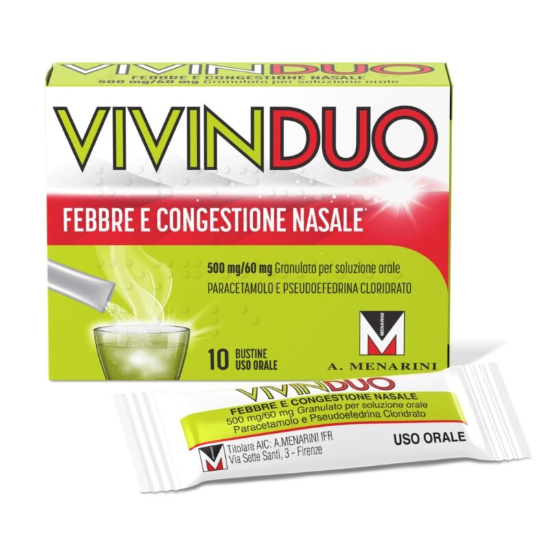 Vivinduo - Febbre e Congestione Nasale 10 Bustine