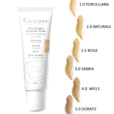 AVENE Couvrance Fondotinta Correttore Fluido