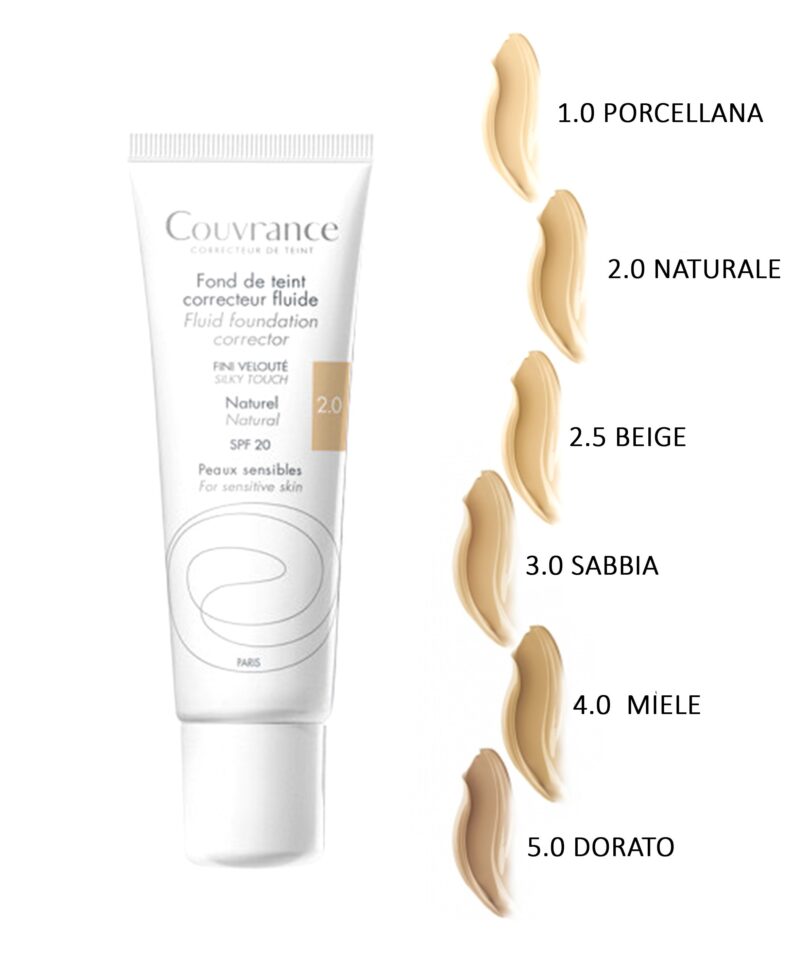 AVENE Couvrance Fondotinta Correttore Fluido