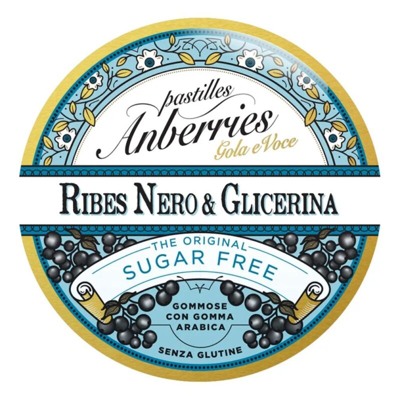 Anberries - Classiche Ribes Nero e Glicerina Senza Zucchero 50g