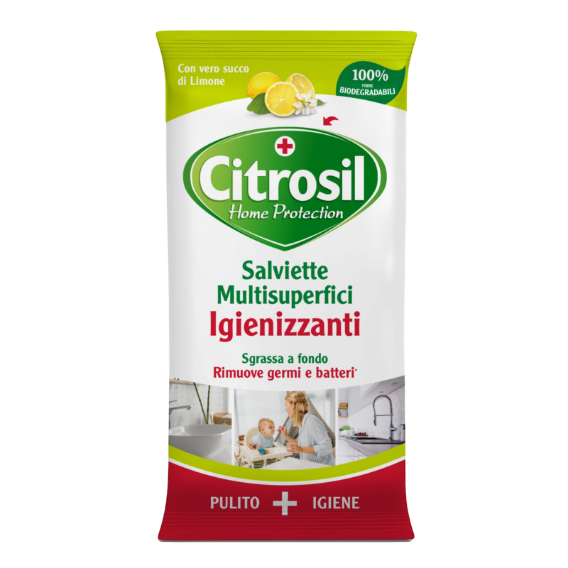 CITROSIL - Salviette Multisuperfici Igienizzanti - 40 pezzi