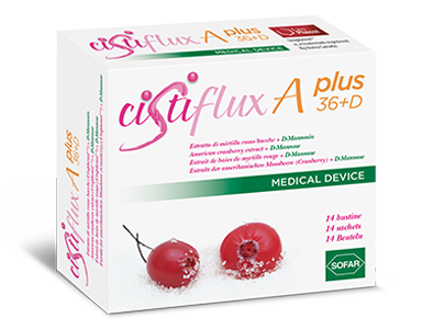 Cistiflux A Plus 36+D - Integratore per il Benessere delle vie urinarie 14 Bustine
