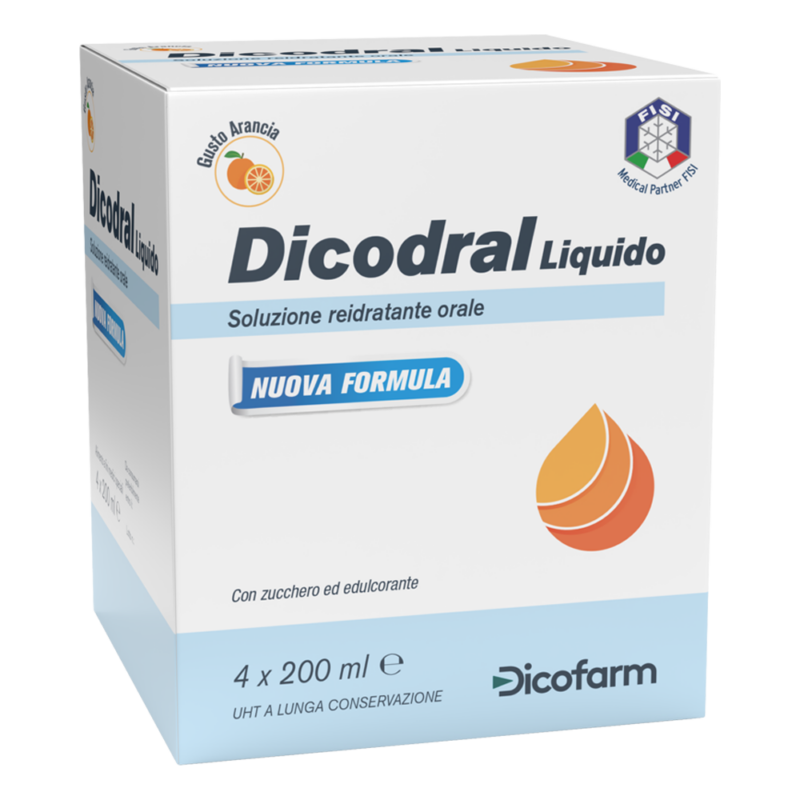 Dicodral Liquido Soluzione Reidratante Orale - 4x200ml