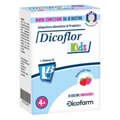 Dicoflor - Kids Integratore Alimentare 18 Bustine Orosolubili