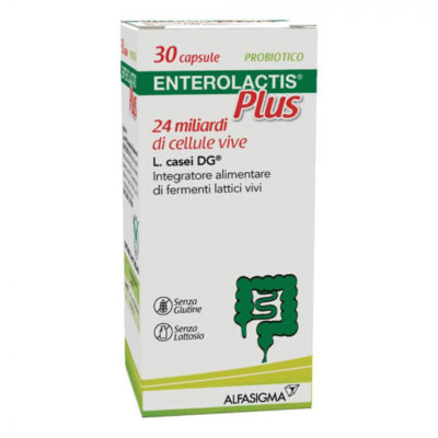 Enterolactis Plus - Integratore Alimentare di Fermenti Lattici 30 Capsule