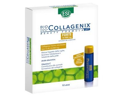 Esi - Biocollagenix Forte Integratore di Collagene Anti-Invecchiamento 10 Flaconcini