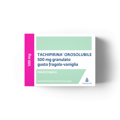 TACHIPIRINA Orosolubile 500mg granulato gusto fragola-vaniglia - 12 bustine