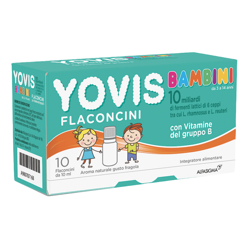 Yovis Bambini - Integratore Fragola 10 Flaconcini