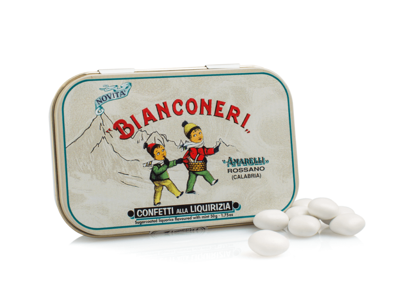 Amarelli - Bianconeri Liquirizia Confettata alla Menta - 50g