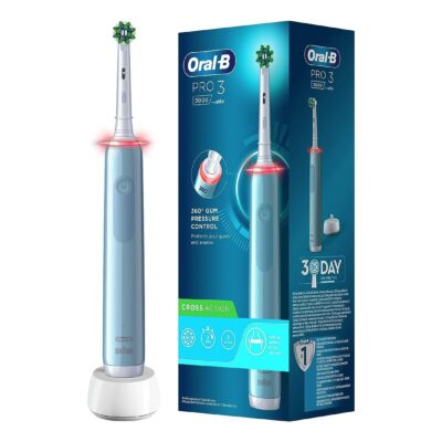 ORAL-B Pro 3 Blu Crossaction Spazzolino Elettrico