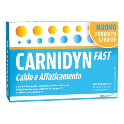 Carnidyn Fast - Caldo e Affaticamento - Integratore Alimentare 12 Bustine