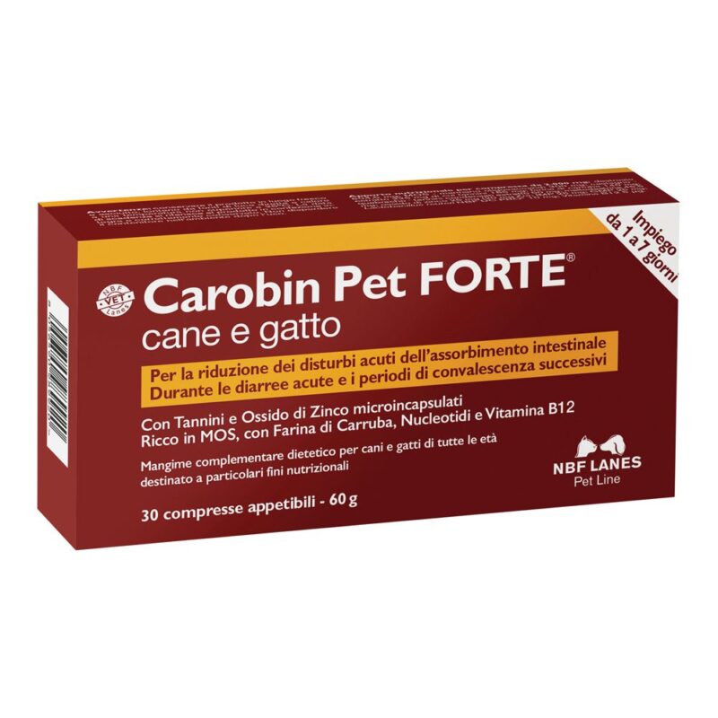 Carobin Pet Forte Cane e Gatto - 30 Compresse