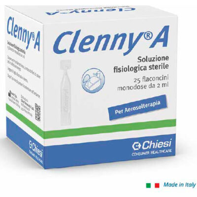 Clenny A - Soluzione Fisiologica Sterile - 25 flaconcini monodose da 2ml