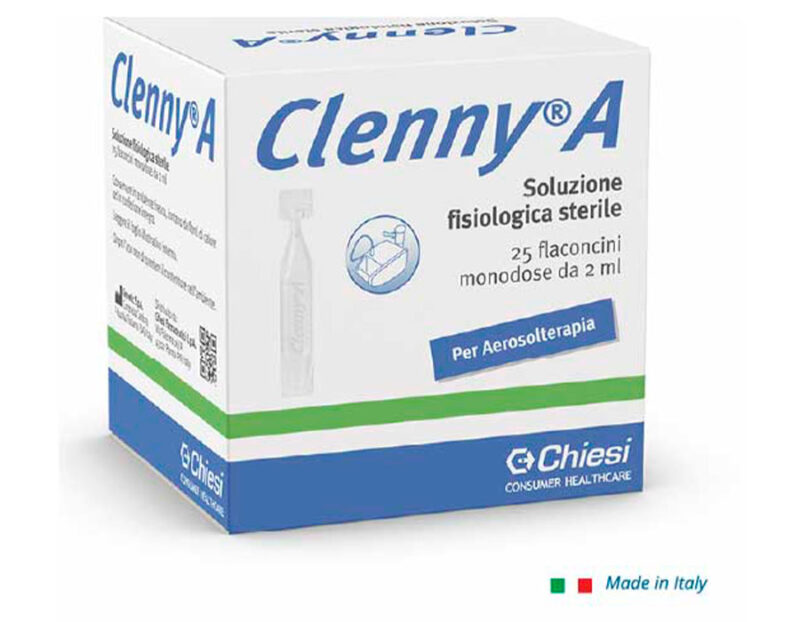 Clenny A - Soluzione Fisiologica Sterile - 25 flaconcini monodose da 2ml