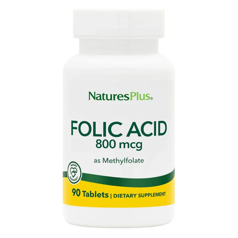 Natures Plus - Acido Folico 800mcg - 90 compresse