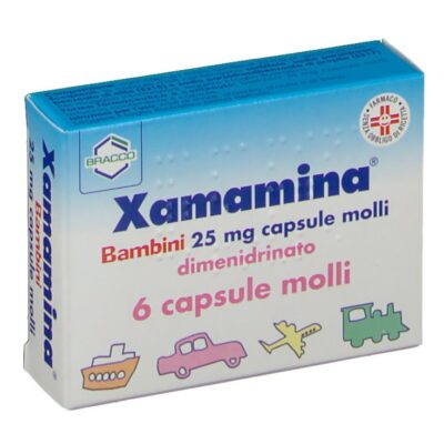 Xamamina - Mal di Viaggio Bambini 6 Capsule Molli 25mg