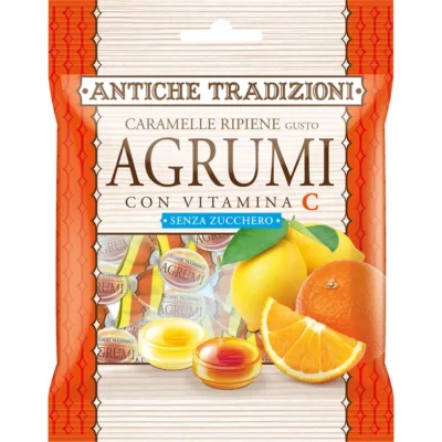 Antiche Tradizioni Caramelle Ripiene Gusto Agrumi - 60g