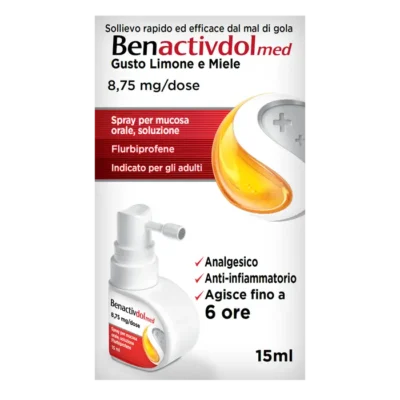 Benactivdol Med 8,75 mg dose Gusto Limone e Miele - 15ml