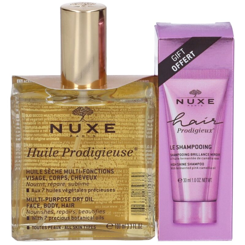 Nuxe - Huile Prodigieuse 100ml + Hair Prodigieux Shampoo 30ml