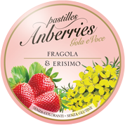 Pastille Anberries Gola e Voce Fragola & Erisimo - 50g