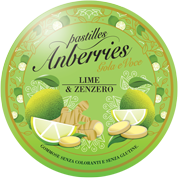 Pastilles Anberries Gola e Voce Lime & Zenzero - 50g