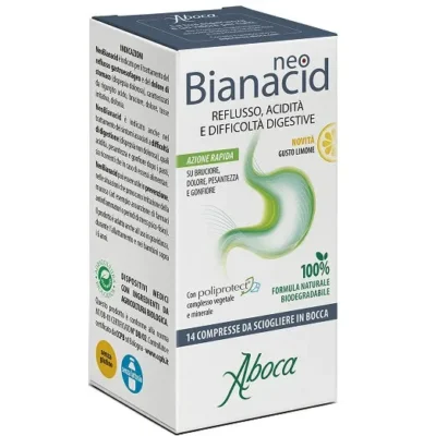 Aboca Neo Bianacid Gusto Limone - 14 compresse