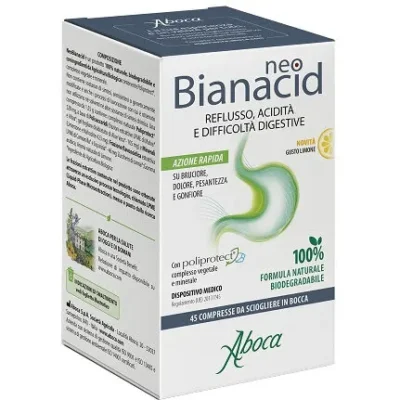 Aboca Neo Bianacid Gusto Limone - 45 compresse