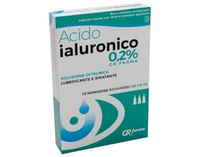 Acido Ialuronico 0,2% Soluzione Oftalmica - 10 monodose da 0,3ml