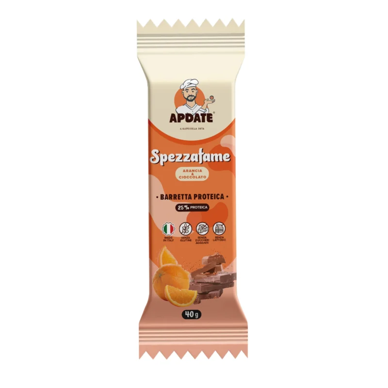 Apdate Spezzafame Arancia e Cioccolato - 1 barretta da 40g