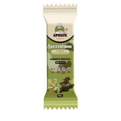 Apdate Spezzafame Pistacchio e Cioccolato Fondente - 1 barretta da 40g