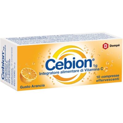 Cebion 1g Gusto Arancia Integratore - 10 compresse effervescenti