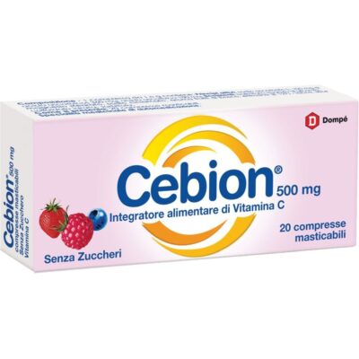 Cebion 500mg Senza Zuccheri Integratore - 20 compresse masticabili