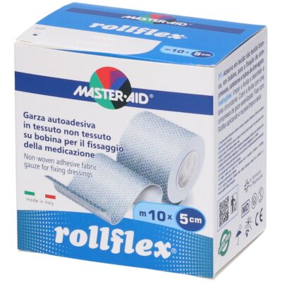 Master-Aid Rollflex Garza Autoadesiva 10m x 5cm - 1 garza