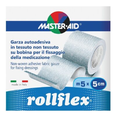 Master-Aid Rollflex Garza Autoadesiva 5m x 5cm - 1 garza