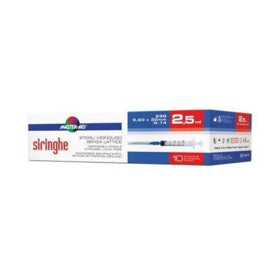 Master-Aid Siringhe 2,5ml 23G 0,60x30mm - 10 pezzi