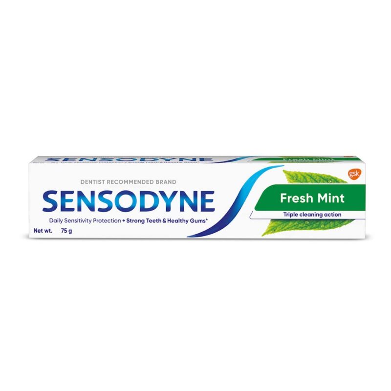 Sensodyne Fresh Mint Dentifricio - 2 tubi da 75g