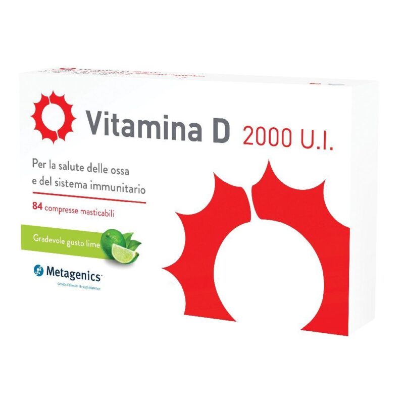 Vitamina D 2000 U.I. Integratore - 84 compresse masticabili