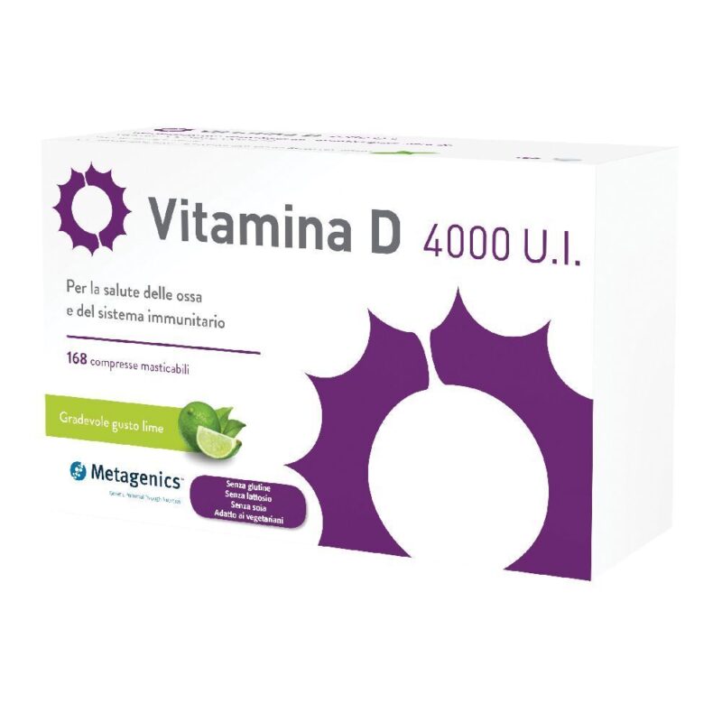 Vitamina D 4000 U.I. Integratore - 168 compresse masticabili