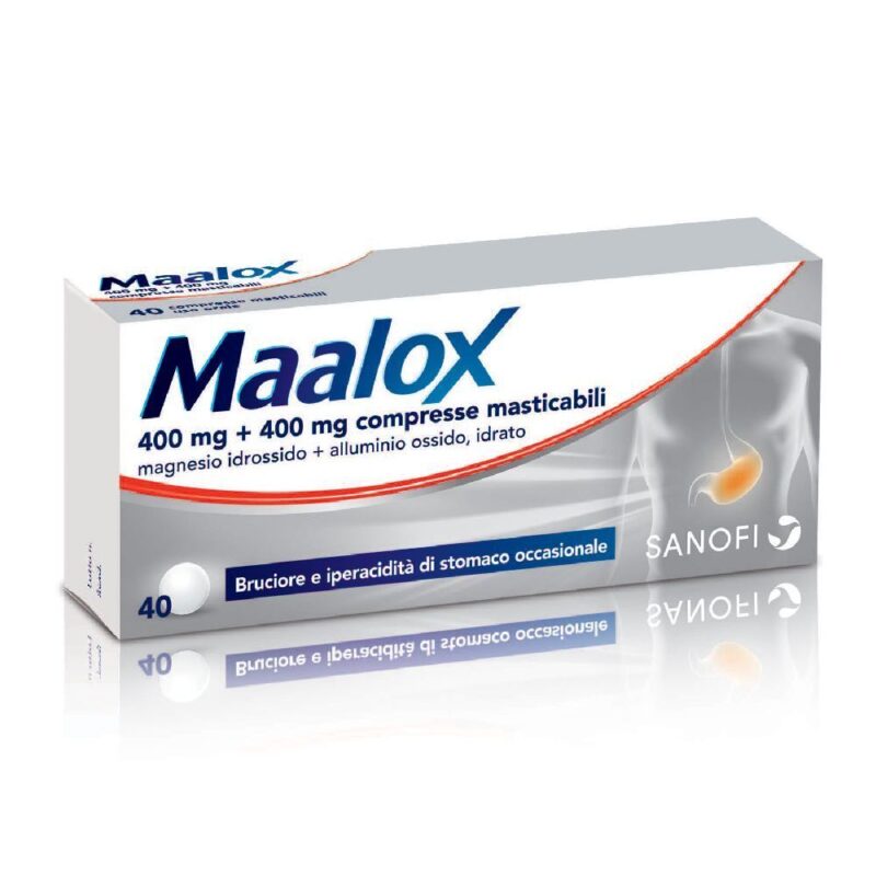 Maalox 400mg+400mg - 40 compresse masticabili