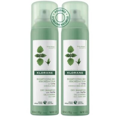 Klorane Shampoo Secco all'Ortica - 2 spray da 150ml