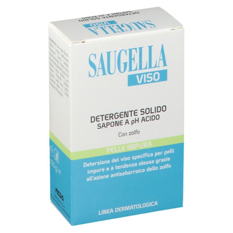 Saugella Viso Detergente Solido a pH Acido - 100g