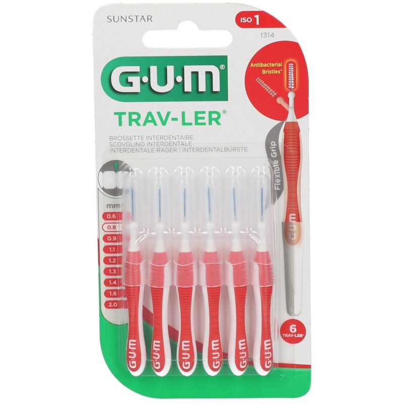 Gum Trav-ler 0,8mm Scovolini - 6 pezzi