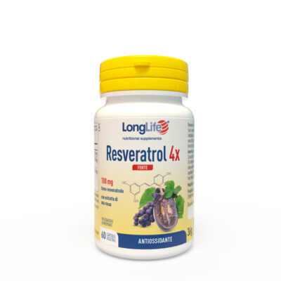 LongLife Resveratrol 4x Forte - 60 capsule vegetali