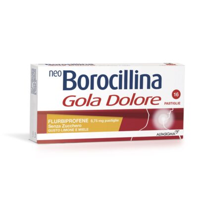 NeoBorocillina Gola Dolore limone e miele - 16 pastiglie