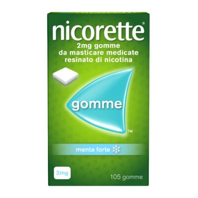 Nicorette 2mg Gomme da Masticare Medicate Menta Forte - 105 gomme